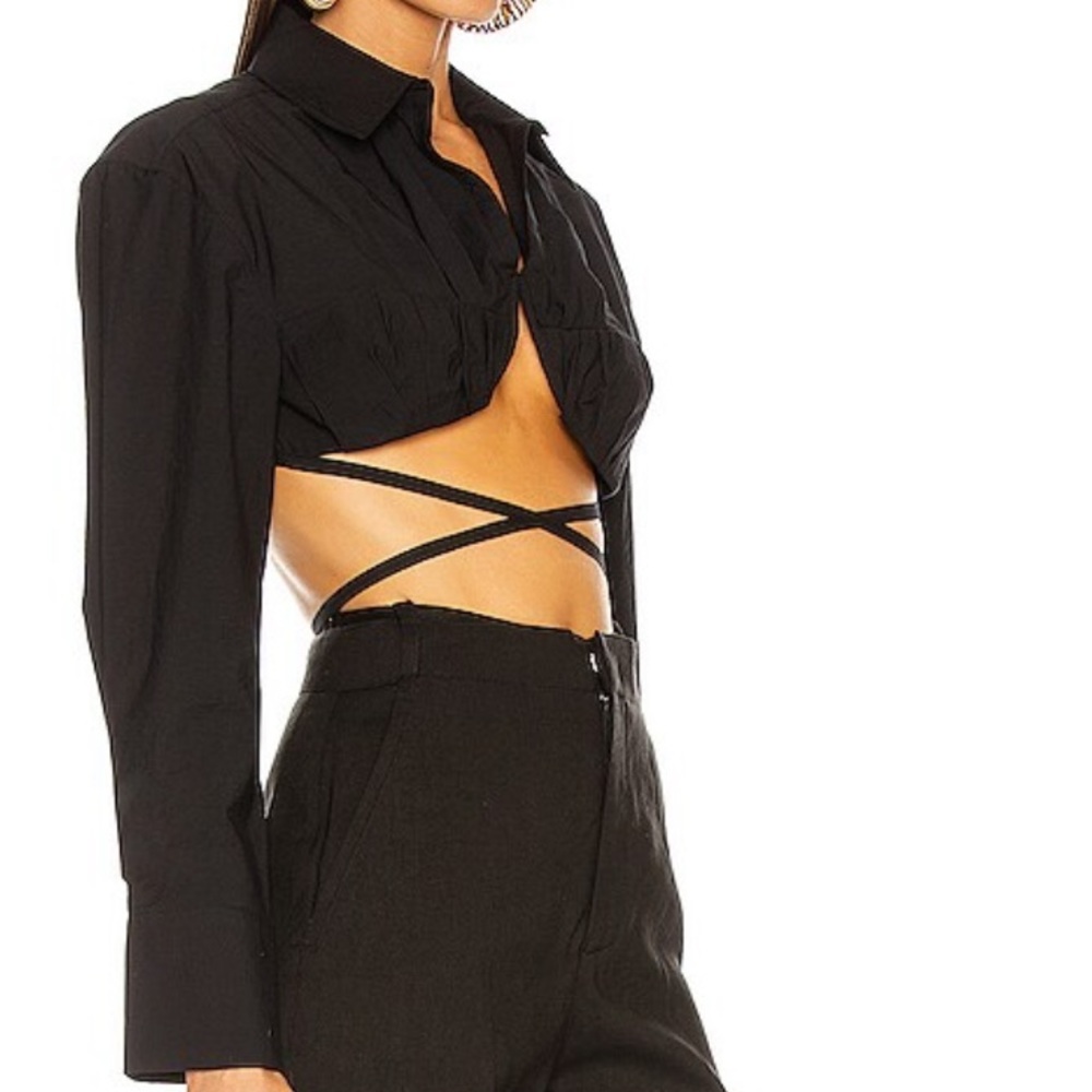 Jacquemus Long Sleeve Crop Shirt NWT